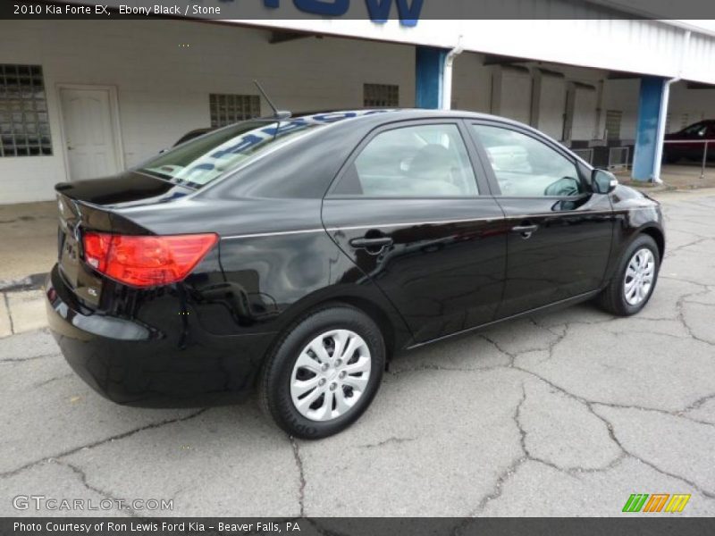 Ebony Black / Stone 2010 Kia Forte EX