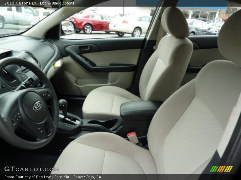 Ebony Black / Stone 2010 Kia Forte EX