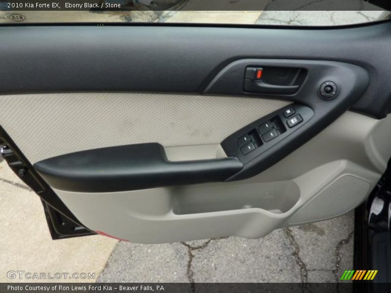 Ebony Black / Stone 2010 Kia Forte EX