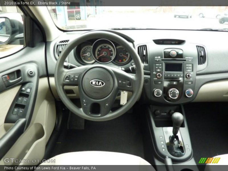 Ebony Black / Stone 2010 Kia Forte EX