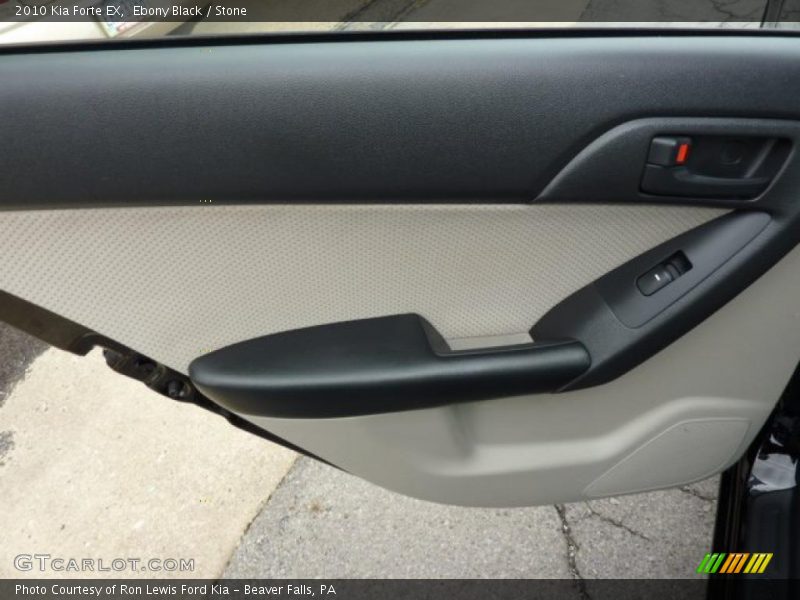 Ebony Black / Stone 2010 Kia Forte EX