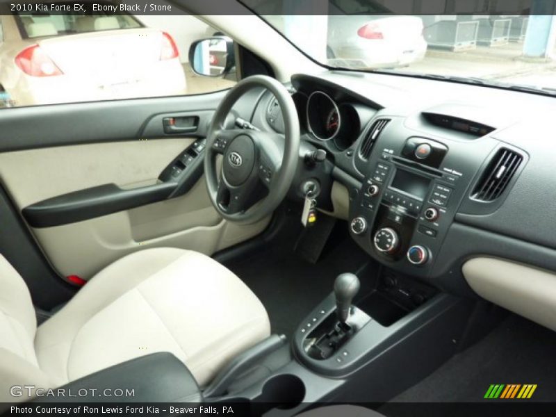 Ebony Black / Stone 2010 Kia Forte EX