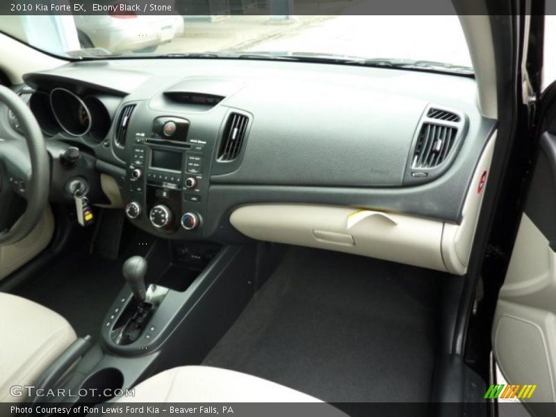Ebony Black / Stone 2010 Kia Forte EX