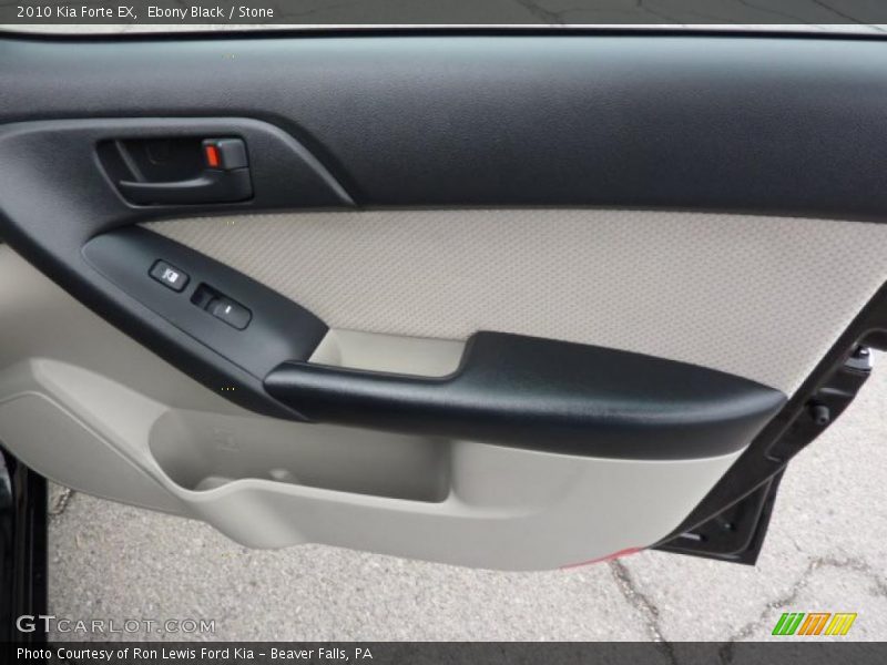 Ebony Black / Stone 2010 Kia Forte EX