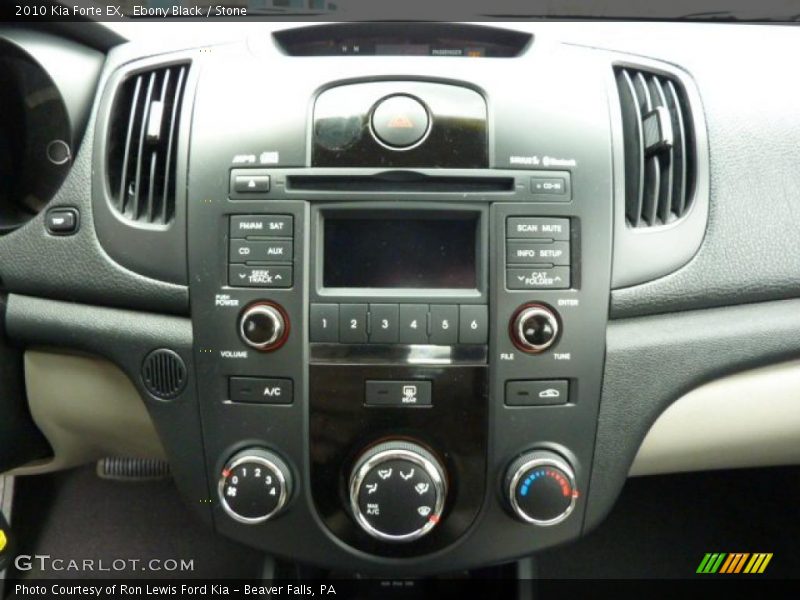 Ebony Black / Stone 2010 Kia Forte EX
