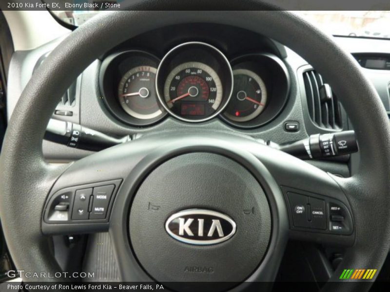 Ebony Black / Stone 2010 Kia Forte EX