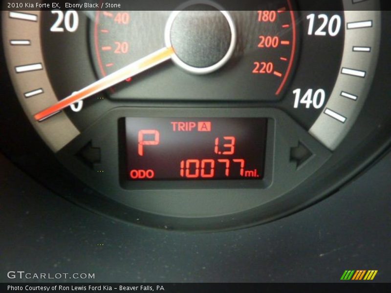Ebony Black / Stone 2010 Kia Forte EX