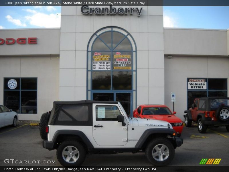 Stone White / Dark Slate Gray/Medium Slate Gray 2008 Jeep Wrangler Rubicon 4x4