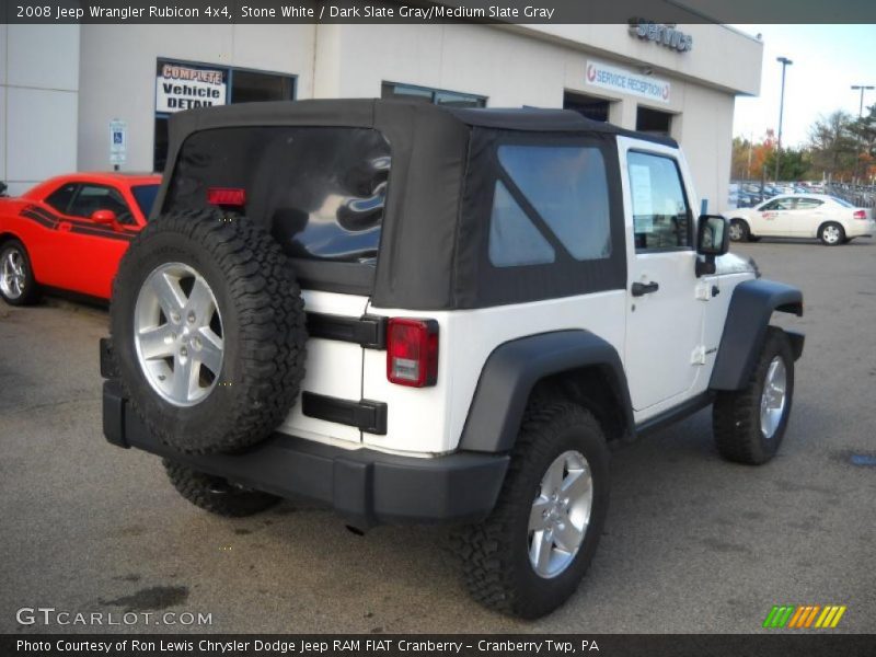 Stone White / Dark Slate Gray/Medium Slate Gray 2008 Jeep Wrangler Rubicon 4x4
