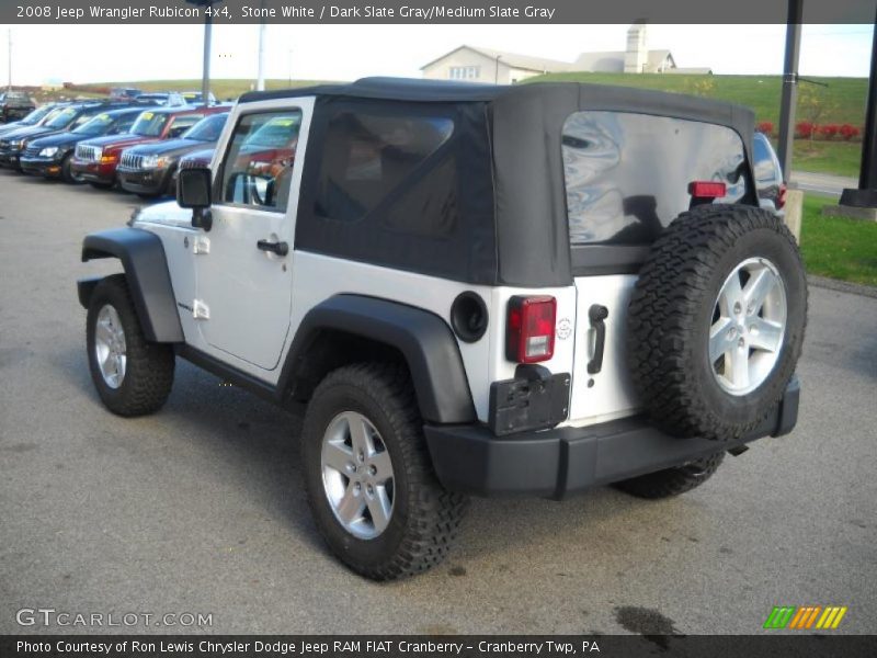 Stone White / Dark Slate Gray/Medium Slate Gray 2008 Jeep Wrangler Rubicon 4x4