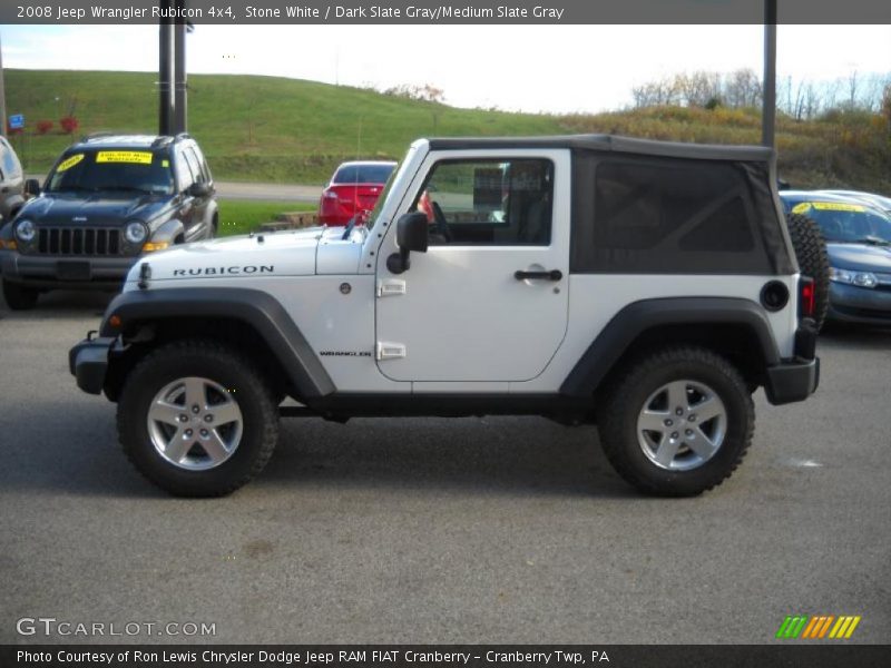 Stone White / Dark Slate Gray/Medium Slate Gray 2008 Jeep Wrangler Rubicon 4x4
