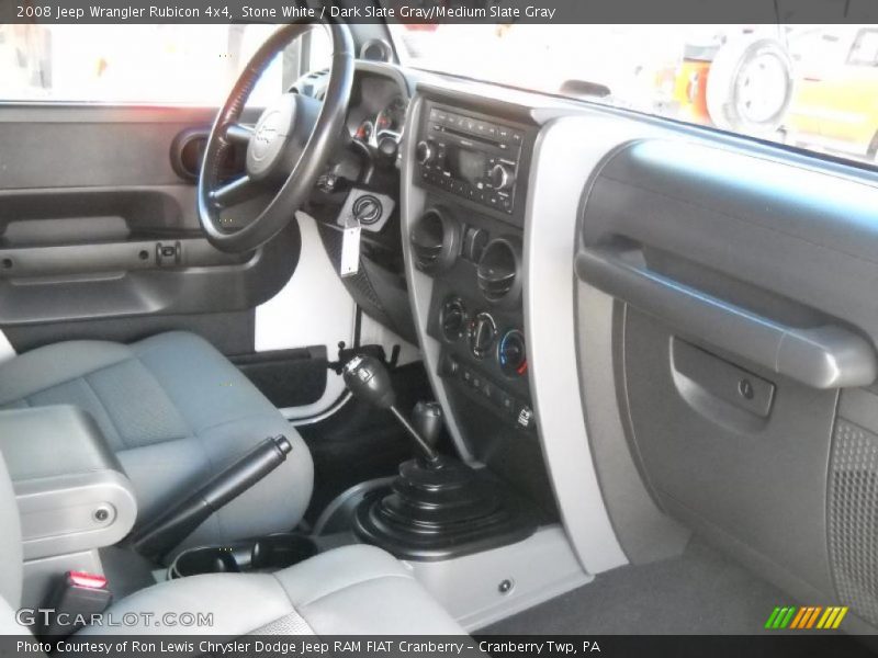 Stone White / Dark Slate Gray/Medium Slate Gray 2008 Jeep Wrangler Rubicon 4x4