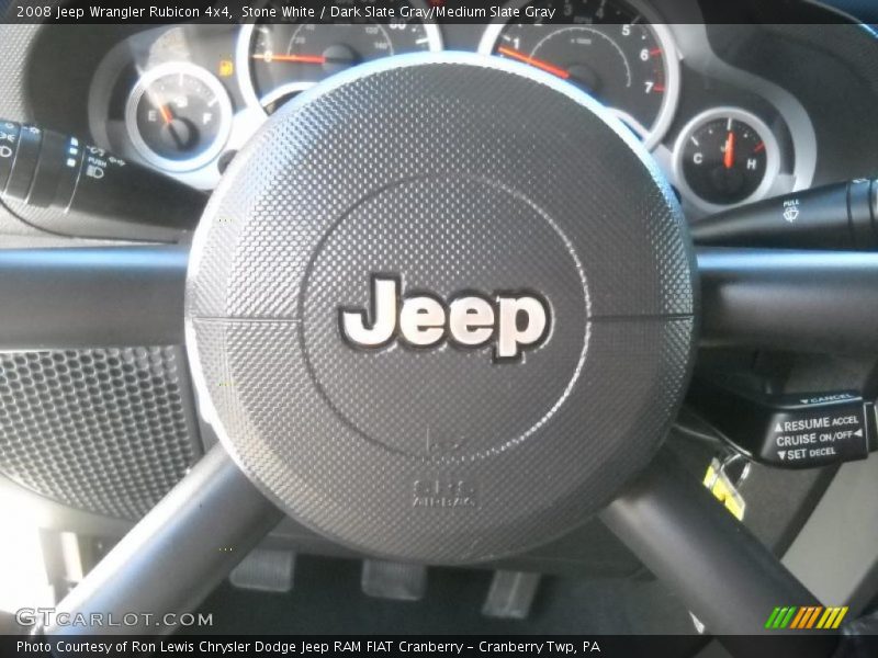 Stone White / Dark Slate Gray/Medium Slate Gray 2008 Jeep Wrangler Rubicon 4x4