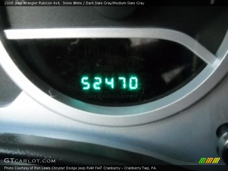 Stone White / Dark Slate Gray/Medium Slate Gray 2008 Jeep Wrangler Rubicon 4x4