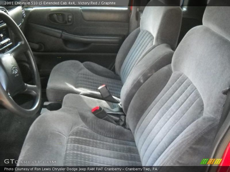  2001 S10 LS Extended Cab 4x4 Graphite Interior