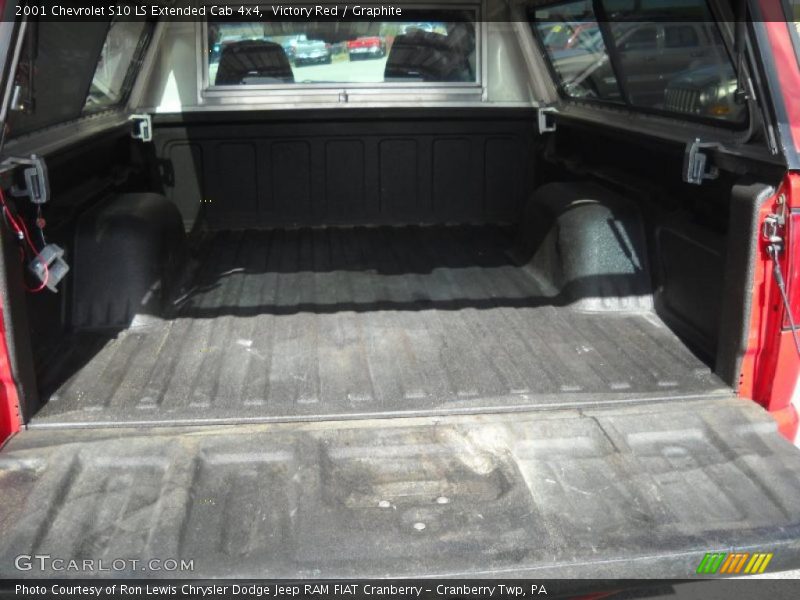 Victory Red / Graphite 2001 Chevrolet S10 LS Extended Cab 4x4