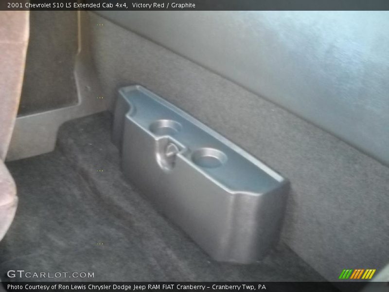 Victory Red / Graphite 2001 Chevrolet S10 LS Extended Cab 4x4