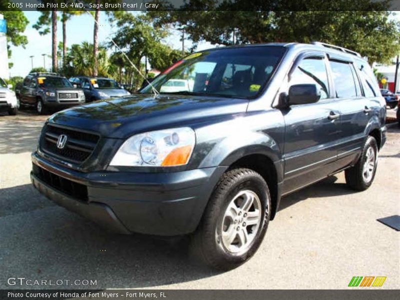Sage Brush Pearl / Gray 2005 Honda Pilot EX 4WD