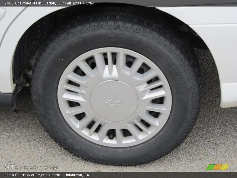 Summit White / Gray 2003 Chevrolet Malibu Sedan