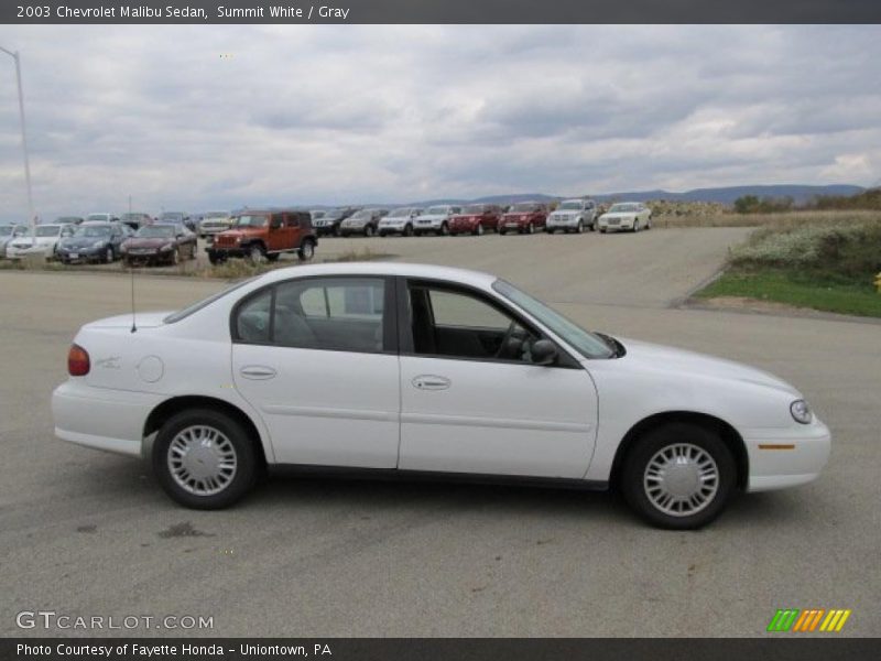 Summit White / Gray 2003 Chevrolet Malibu Sedan