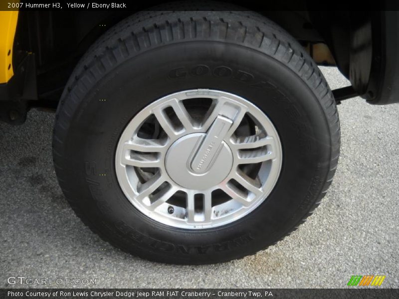 Yellow / Ebony Black 2007 Hummer H3