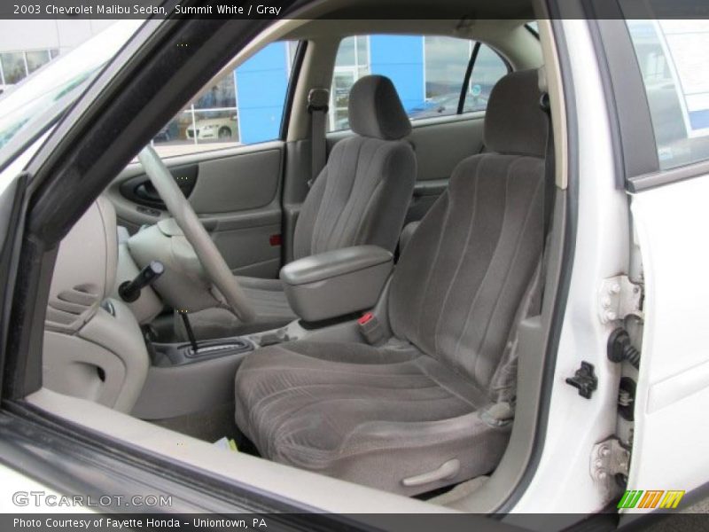 Summit White / Gray 2003 Chevrolet Malibu Sedan