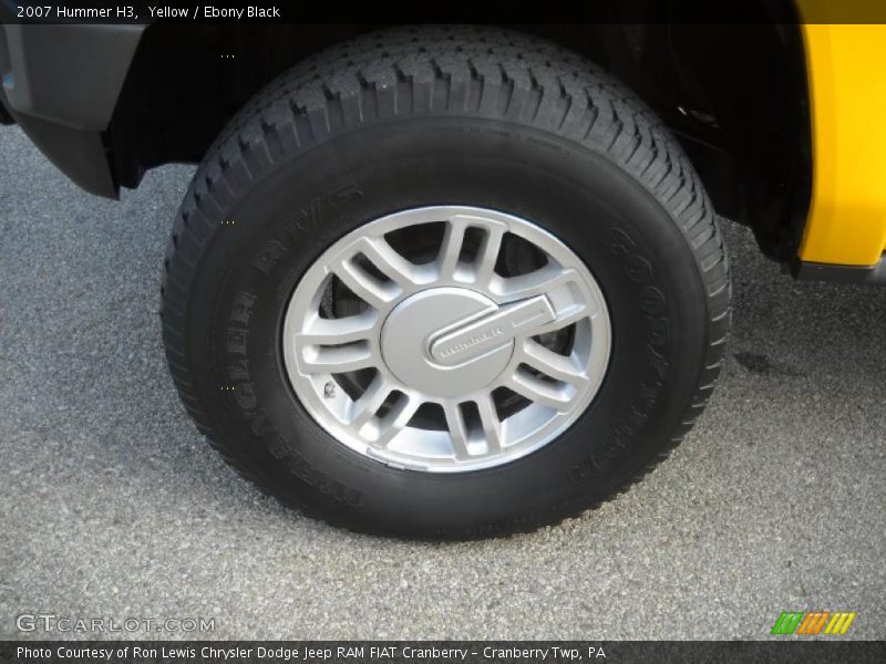 Yellow / Ebony Black 2007 Hummer H3