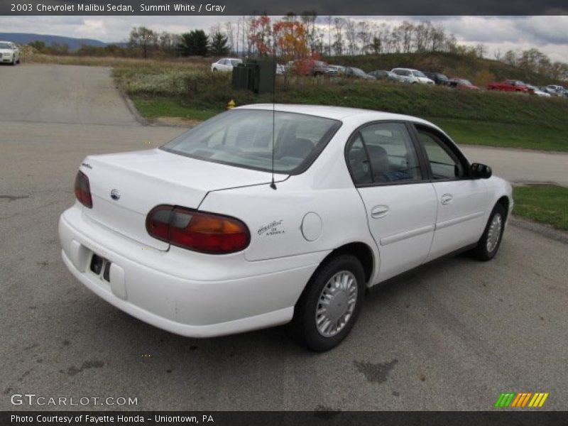 Summit White / Gray 2003 Chevrolet Malibu Sedan