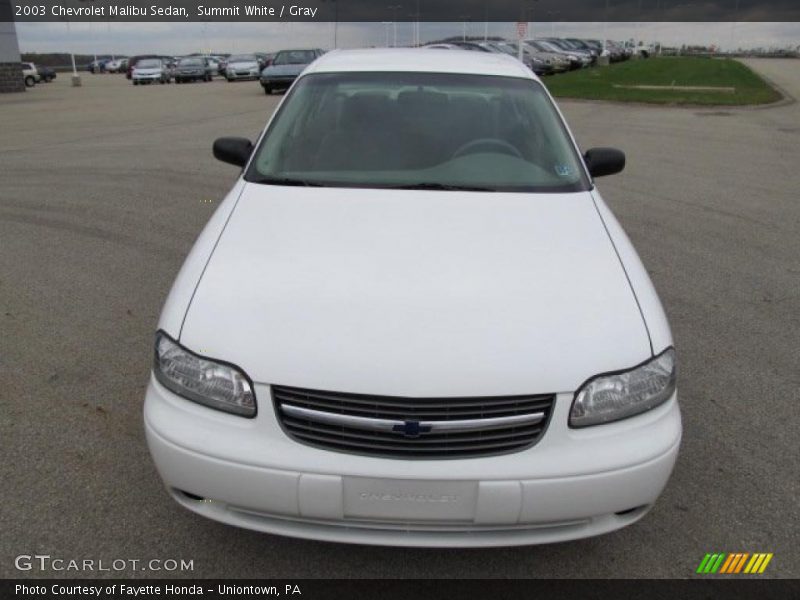 Summit White / Gray 2003 Chevrolet Malibu Sedan