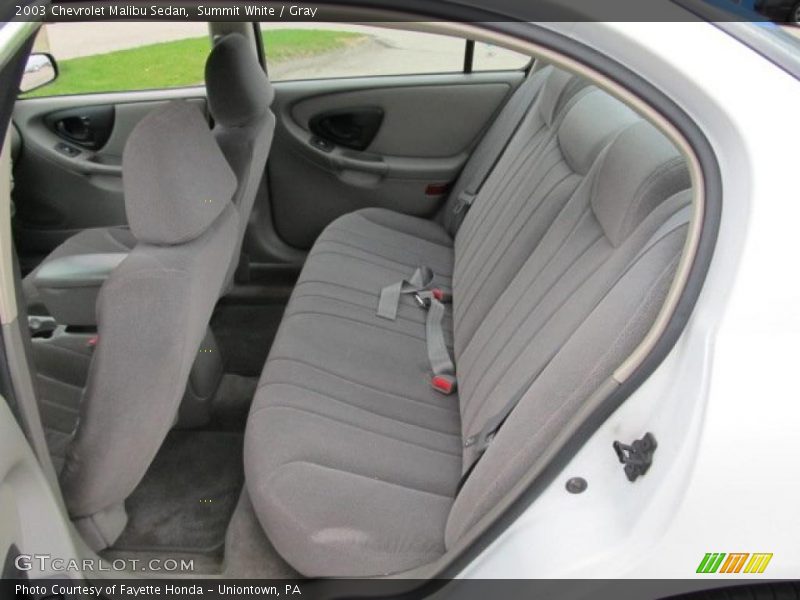 Summit White / Gray 2003 Chevrolet Malibu Sedan