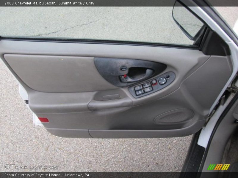 Summit White / Gray 2003 Chevrolet Malibu Sedan