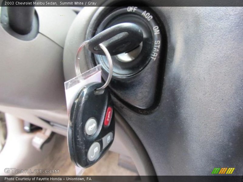 Summit White / Gray 2003 Chevrolet Malibu Sedan