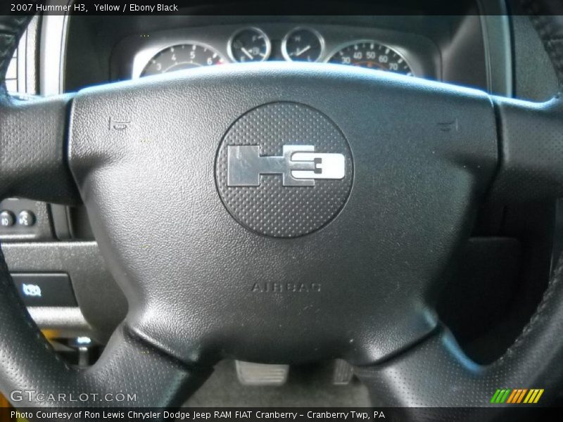 Yellow / Ebony Black 2007 Hummer H3
