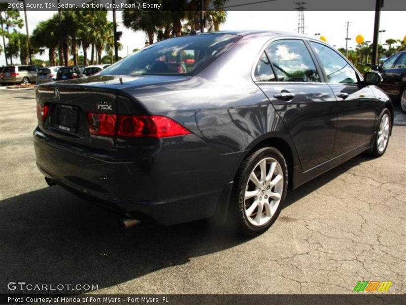 Carbon Gray Pearl / Ebony 2008 Acura TSX Sedan