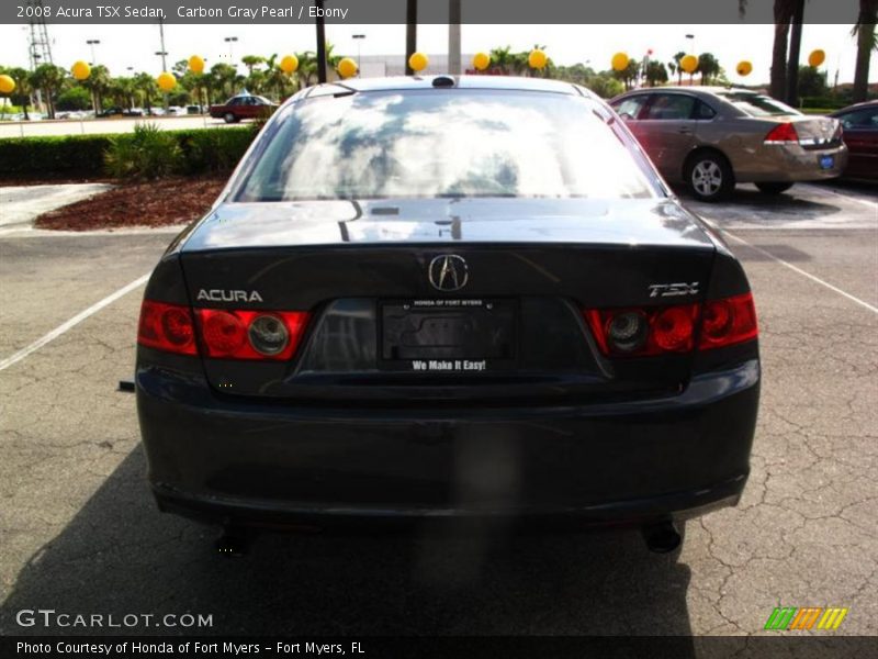 Carbon Gray Pearl / Ebony 2008 Acura TSX Sedan
