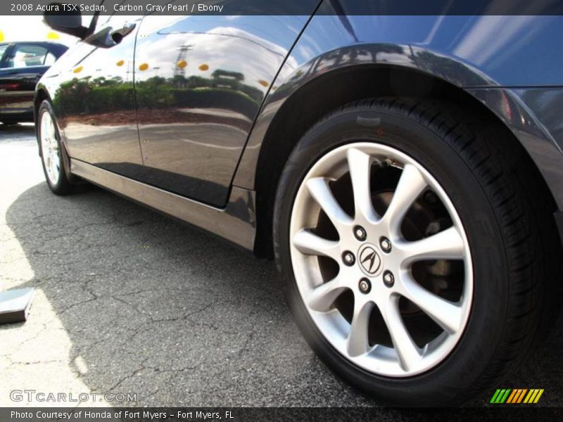 Carbon Gray Pearl / Ebony 2008 Acura TSX Sedan