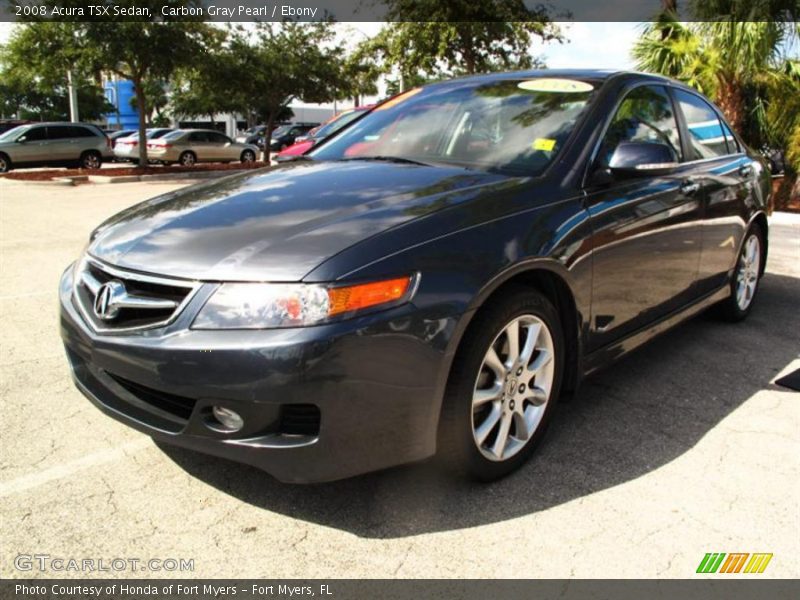 Carbon Gray Pearl / Ebony 2008 Acura TSX Sedan