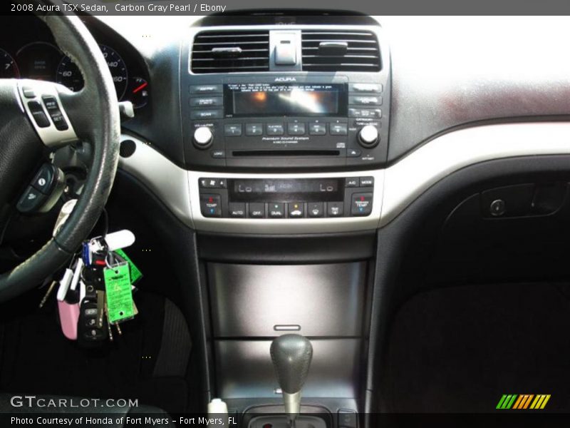 Carbon Gray Pearl / Ebony 2008 Acura TSX Sedan