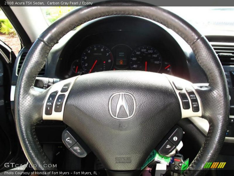 Carbon Gray Pearl / Ebony 2008 Acura TSX Sedan