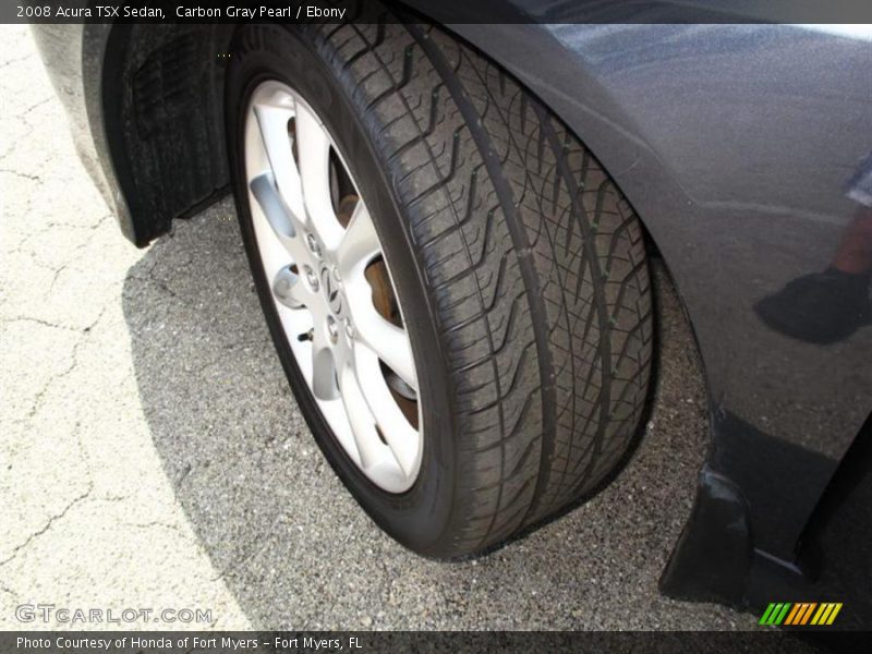 Carbon Gray Pearl / Ebony 2008 Acura TSX Sedan