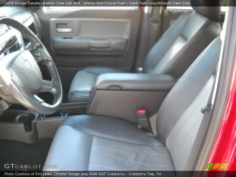 Inferno Red Crystal Pearl / Dark Slate Gray/Medium Slate Gray 2008 Dodge Dakota Laramie Crew Cab 4x4