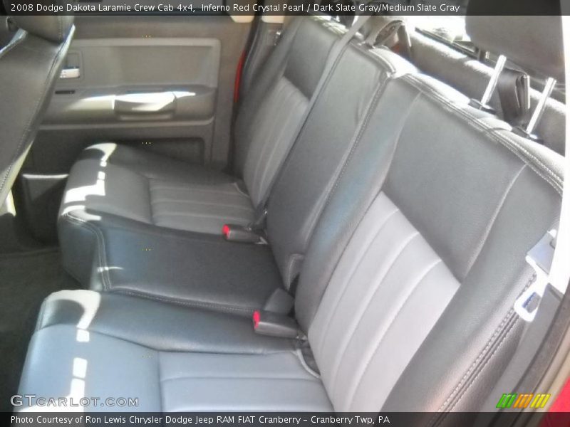 Inferno Red Crystal Pearl / Dark Slate Gray/Medium Slate Gray 2008 Dodge Dakota Laramie Crew Cab 4x4