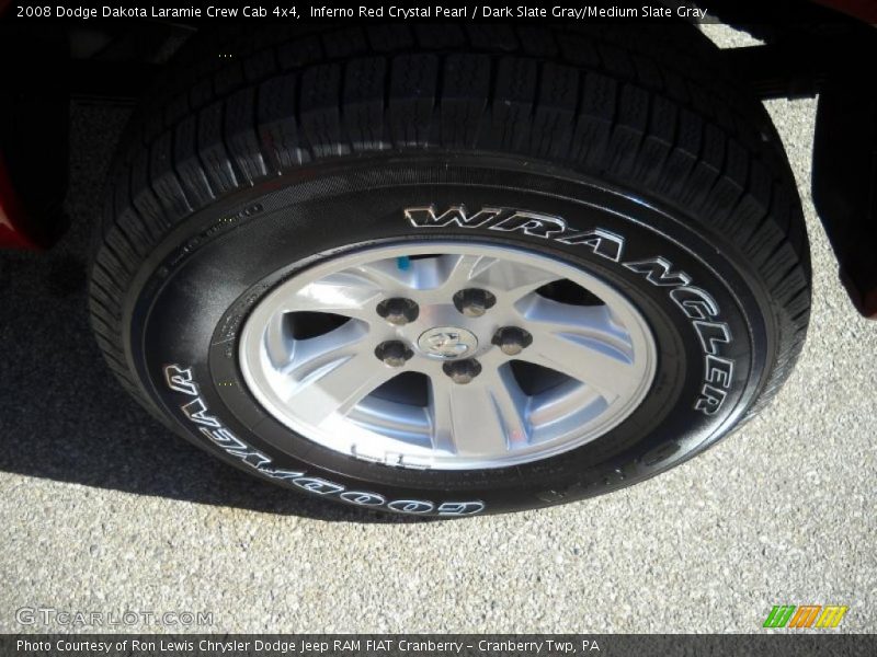 Inferno Red Crystal Pearl / Dark Slate Gray/Medium Slate Gray 2008 Dodge Dakota Laramie Crew Cab 4x4