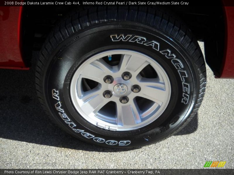 Inferno Red Crystal Pearl / Dark Slate Gray/Medium Slate Gray 2008 Dodge Dakota Laramie Crew Cab 4x4