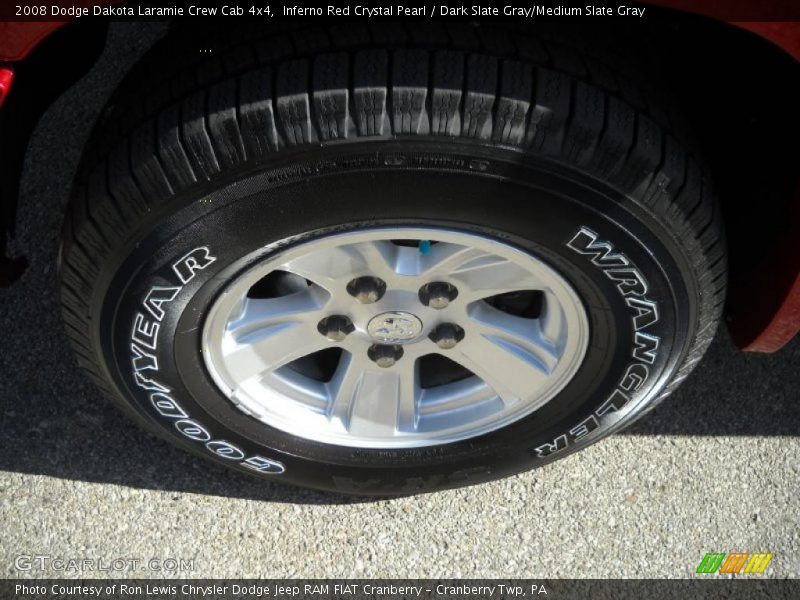 Inferno Red Crystal Pearl / Dark Slate Gray/Medium Slate Gray 2008 Dodge Dakota Laramie Crew Cab 4x4