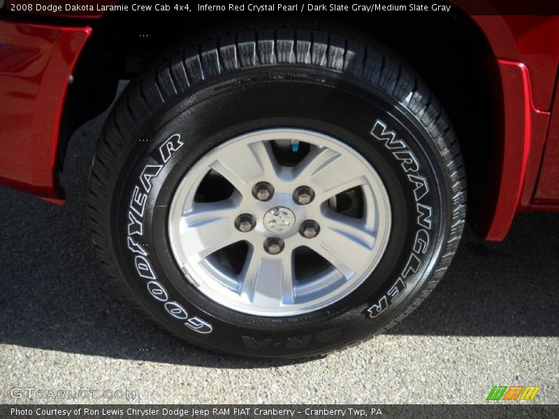 Inferno Red Crystal Pearl / Dark Slate Gray/Medium Slate Gray 2008 Dodge Dakota Laramie Crew Cab 4x4