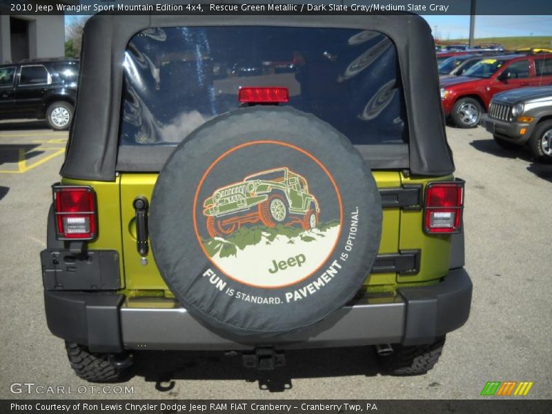 Rescue Green Metallic / Dark Slate Gray/Medium Slate Gray 2010 Jeep Wrangler Sport Mountain Edition 4x4