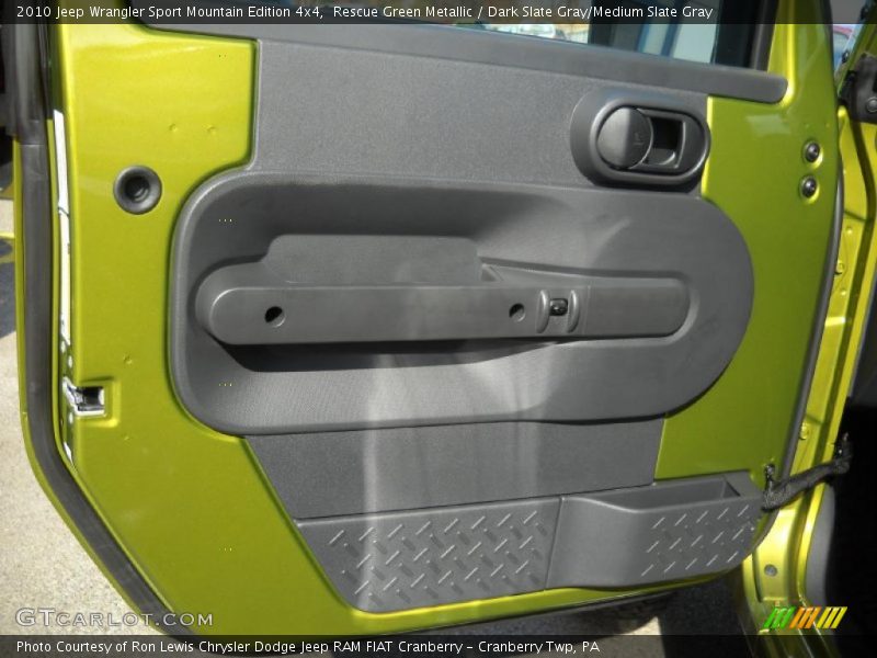 Rescue Green Metallic / Dark Slate Gray/Medium Slate Gray 2010 Jeep Wrangler Sport Mountain Edition 4x4
