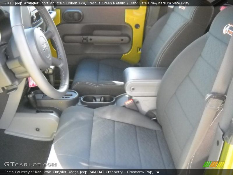 Rescue Green Metallic / Dark Slate Gray/Medium Slate Gray 2010 Jeep Wrangler Sport Mountain Edition 4x4