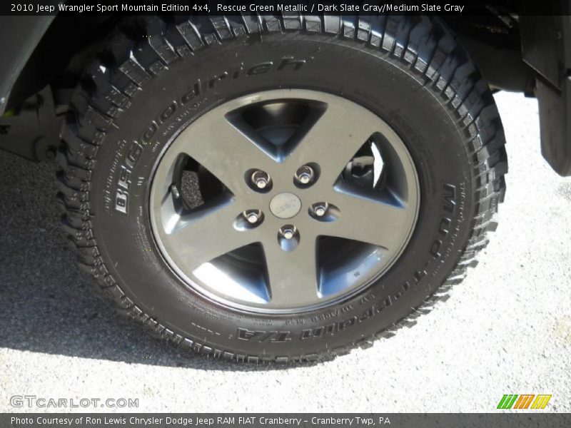 Rescue Green Metallic / Dark Slate Gray/Medium Slate Gray 2010 Jeep Wrangler Sport Mountain Edition 4x4